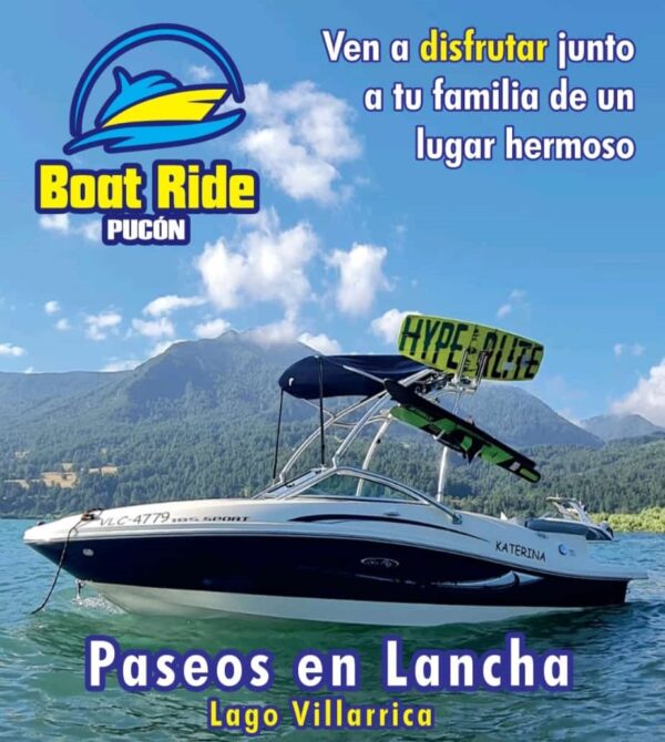 Paseo en lancha Katerine en Pucón